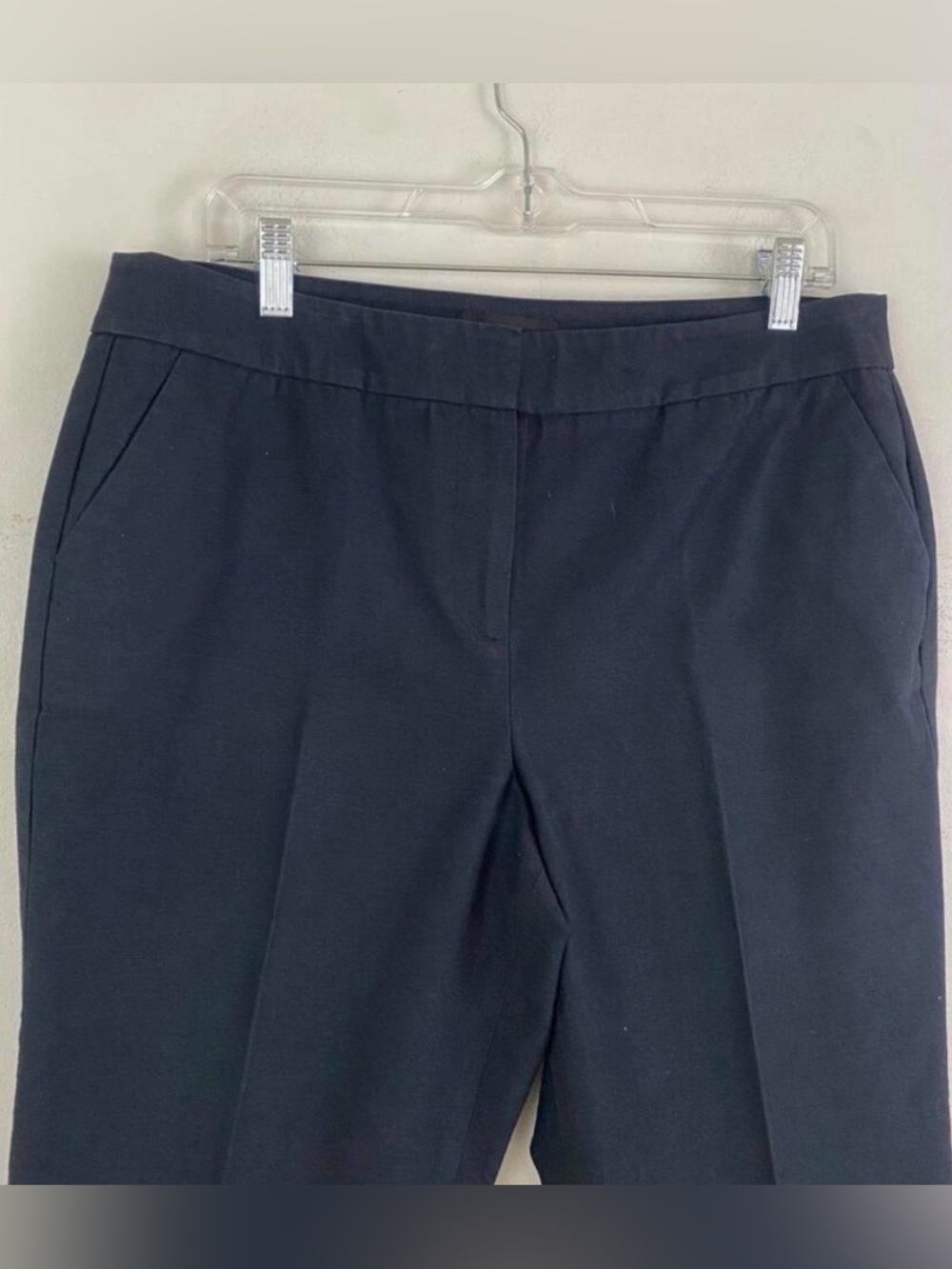 TALBOTS Black & White Striped Sailor Straight Leg Capris, Curvy Fit - Like New - Picture 3 of 9